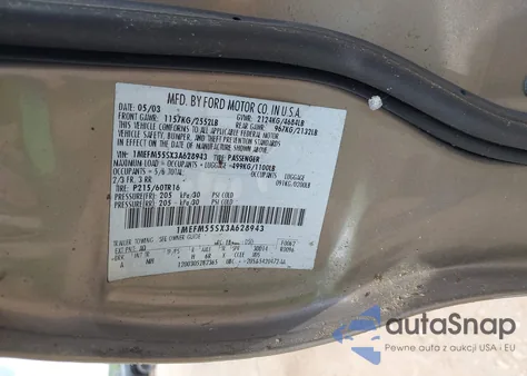 2003 Mercury Sable Ls Premium from USA, damaged, VIN 1MEFM55SX3A628943